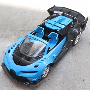 اسباب بازی ماشین کنترلی بوگاتی ویژن آبی Bugatti Vision Gran Turismo مقیاس 1:18_اسباب بازی ماشین کنترلی
